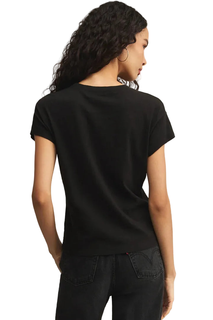 z supply modern slub tee black with black jeans