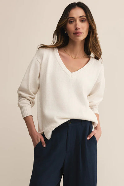 maxwell-james-jeans-z-supply-all-around-cotton-v-neck-sweater-white