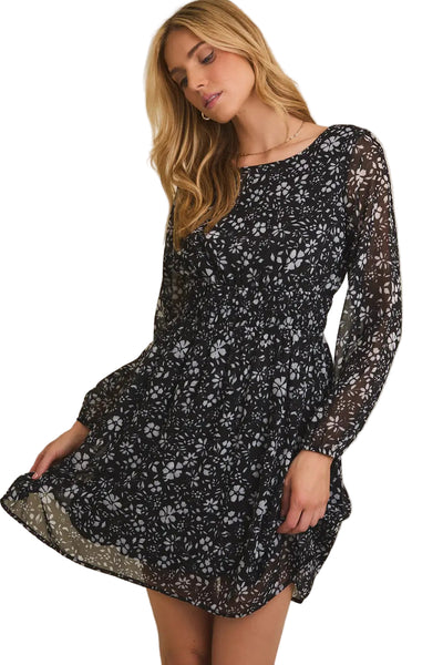 maxwell-james-jeans-stanton-floral-dress-mini-black