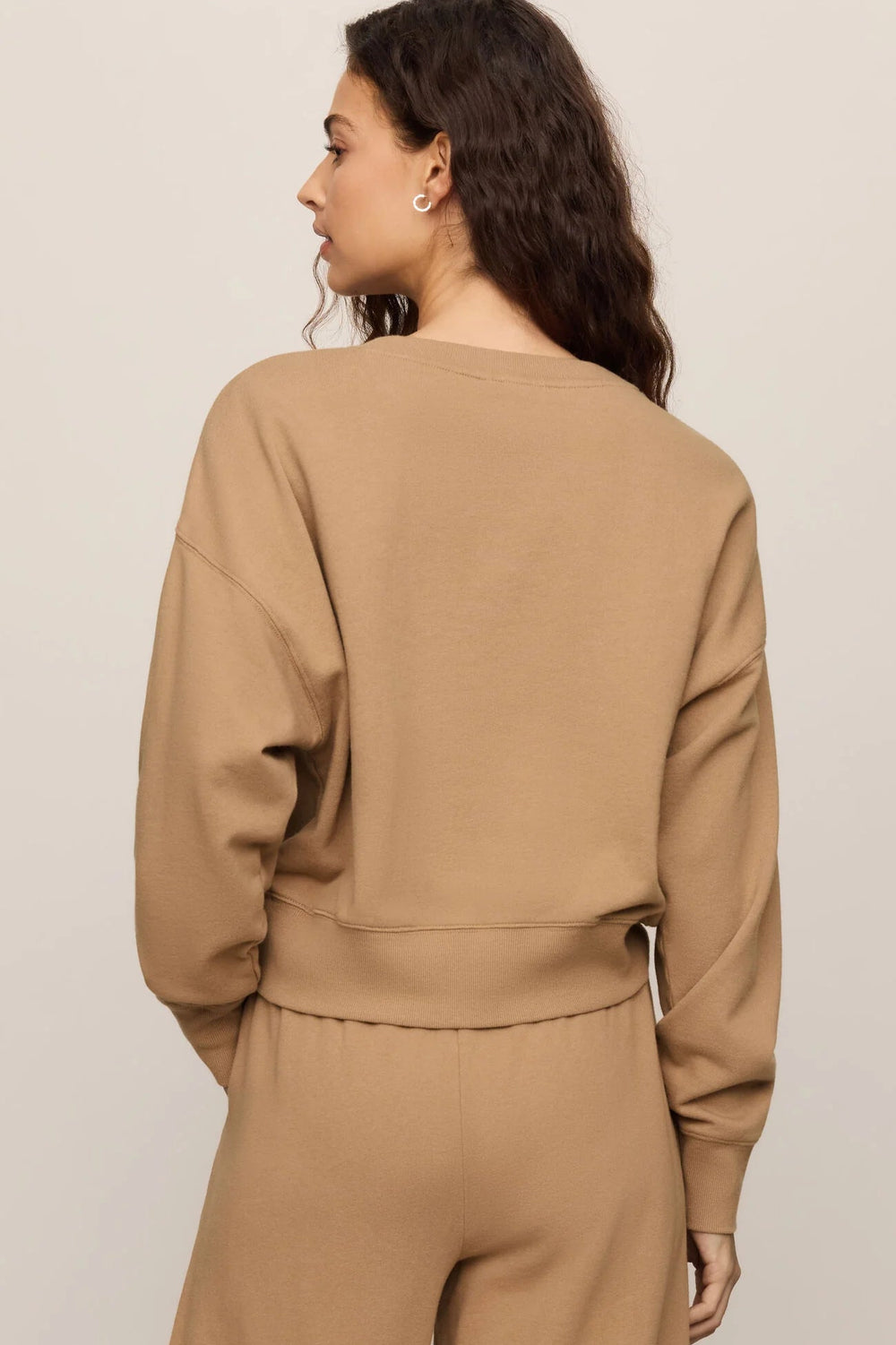 z supply clubhouse toffee pullover sweatshirt top set