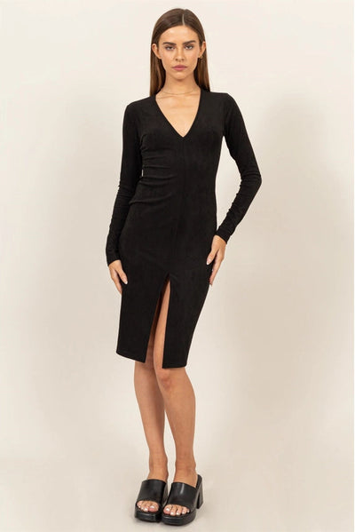 maxwell-james-jeans-stanton-carrie-midi-dress-faux-suede-black