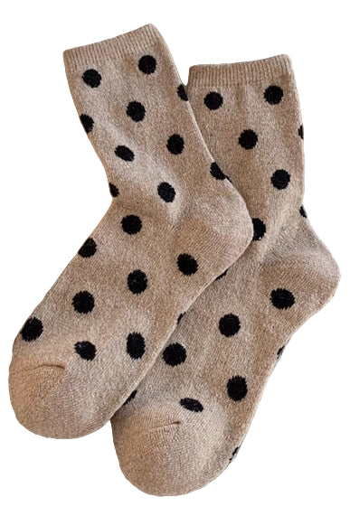 maxwell-james-jeans-polka-dot-socks-khaki-with-black-polka-dots
