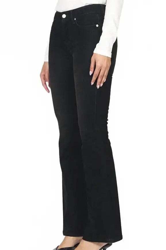 dear john jaxtyn mid rise denim jeans black velvet pants bottoms
