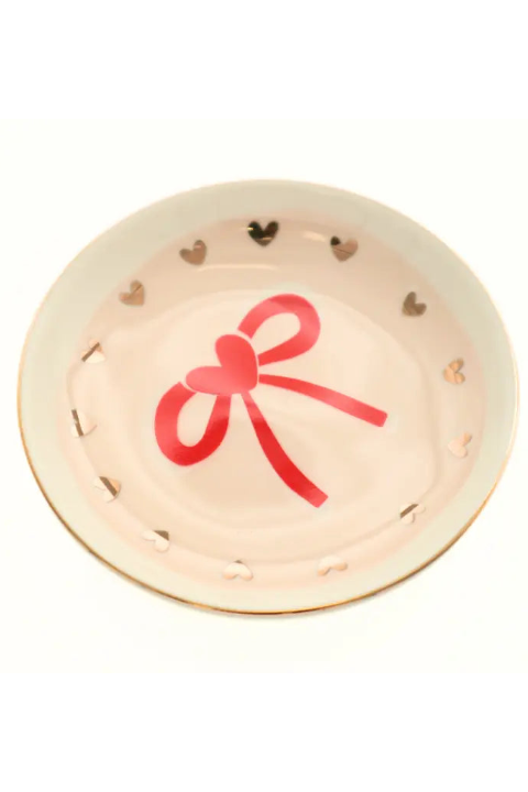 maxwell james trinket jewelry dish tray bow heart bows hearts valentine gift