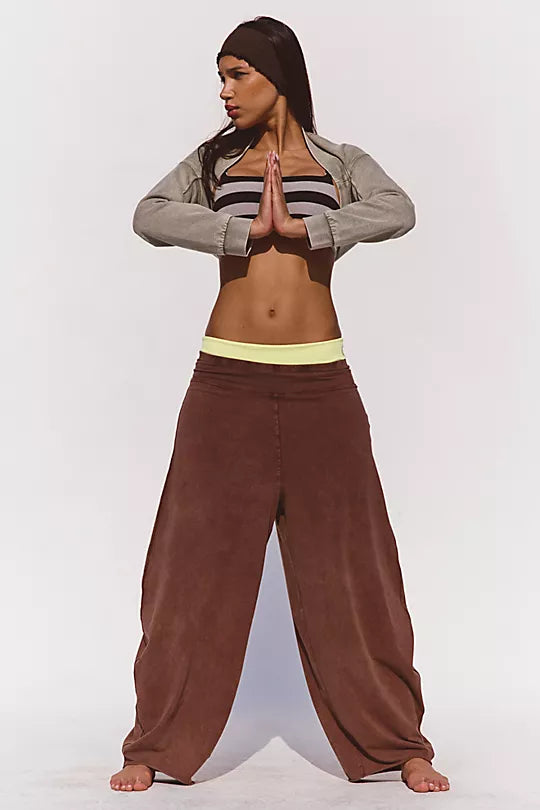 maxwell James free people movement hot shot easy pant cocoa chocolate