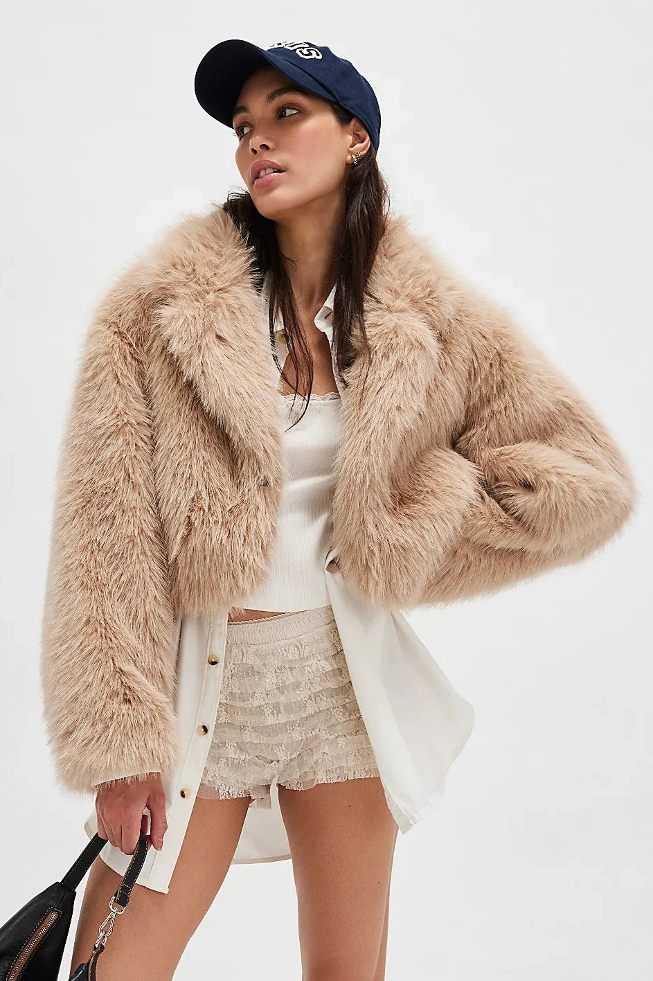 Free people faux fur jacket best sale