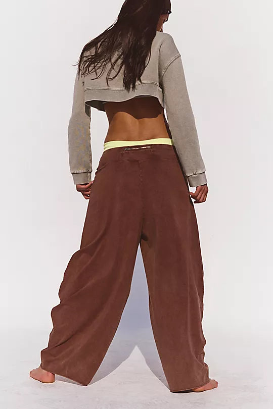 maxwell James free people movement hot shot easy pant cocoa chocolate