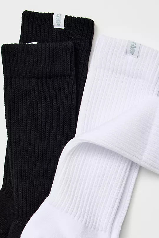 Maxwell James free people go to slouchy socks black white grey gray
