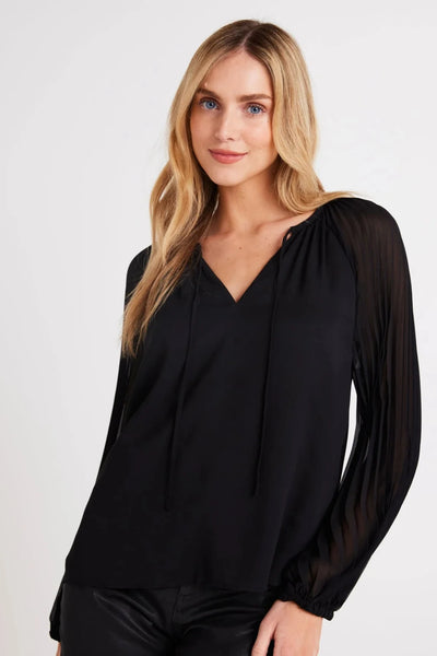 maxwell-james-bella-dahl-pleated-sleeve-raglan-pullover-black