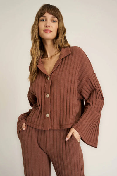 maxwell-james-project-social-t-lights-out-button-front-rib-top-russet-brown