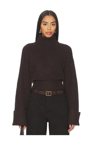 maxwell james steve madden adelade sweater brown fall cozy turtleneck
