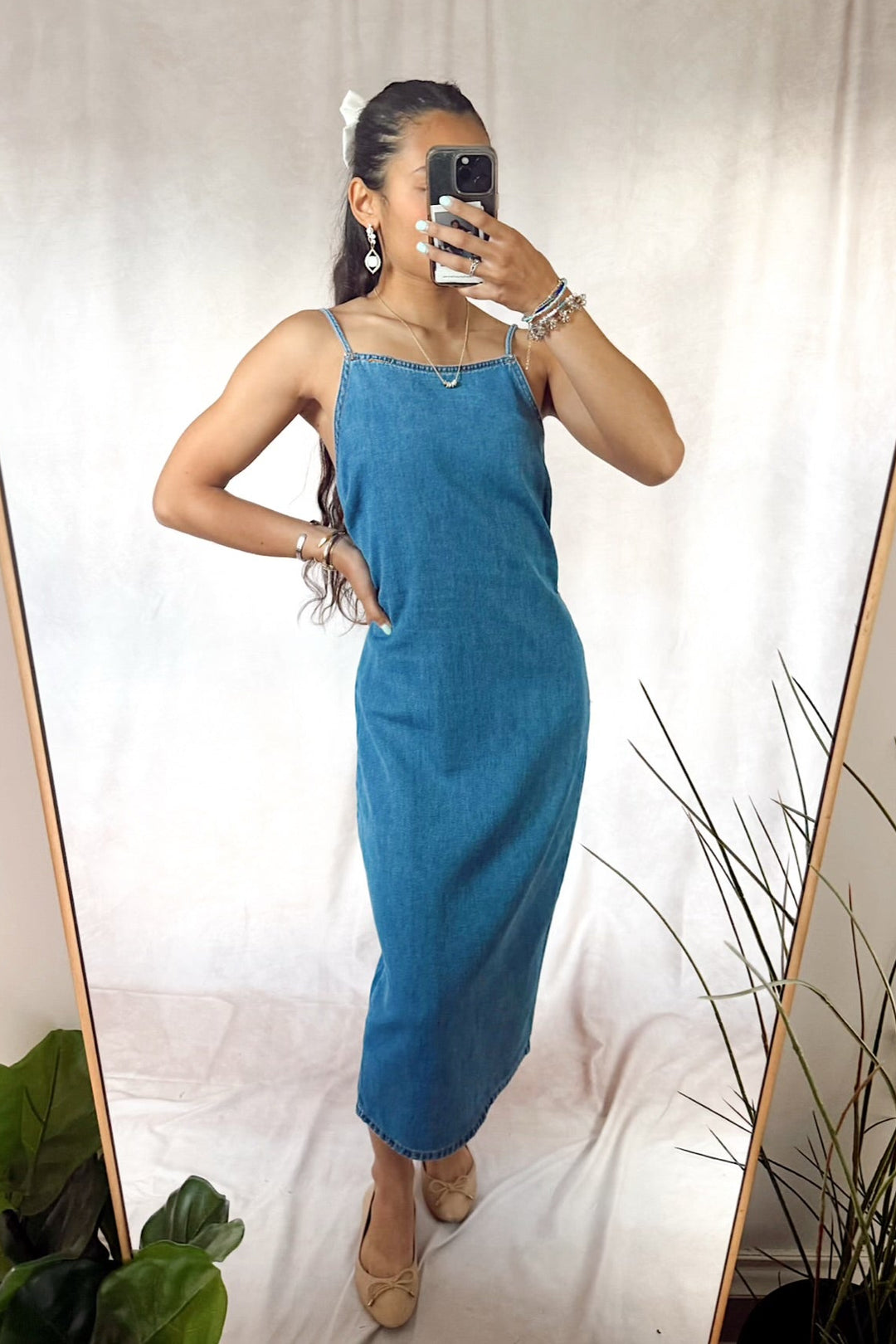 velvet heart denim dress Velvet Heart Karissa Denim Midi Dress S / 168SENA