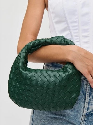 maxwell-james-vegan-leather-woven-clutch-knot-strap-bag