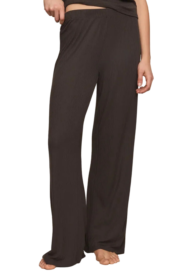 z Supply lounge just right ribbed lounge pants Cocoa bean dark brown