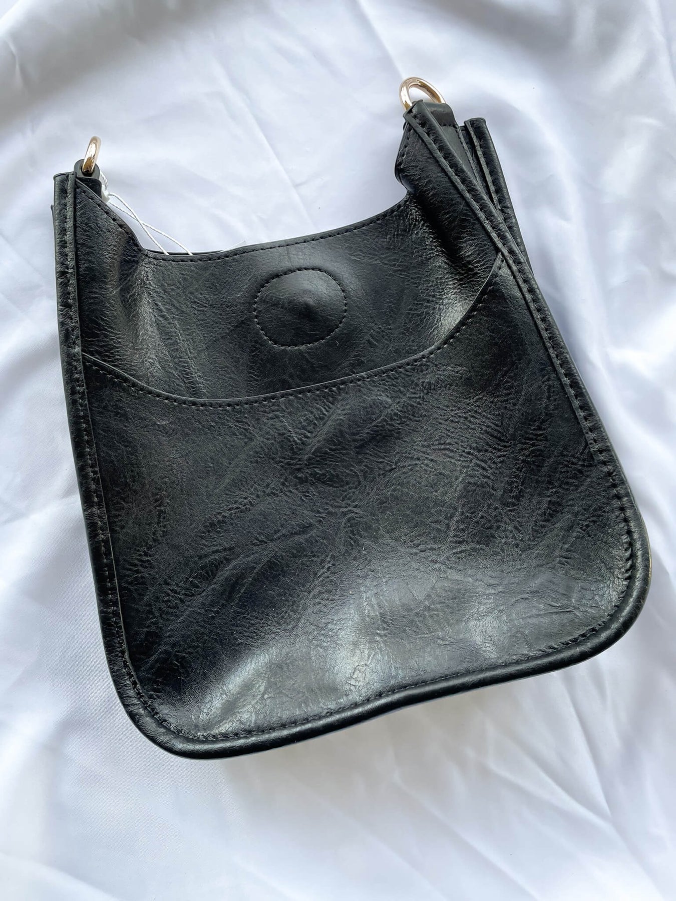 Ahdorned Petal Embroidered Bag Strap - Silver (Silver Hardware)