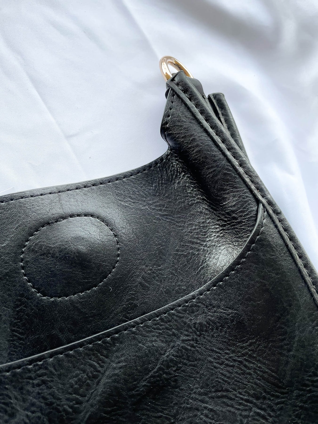 Ahdorned Embroidered Bag Strap - Black/Cream/Khaki/Cranberry (Gold Har -  Her Hide Out